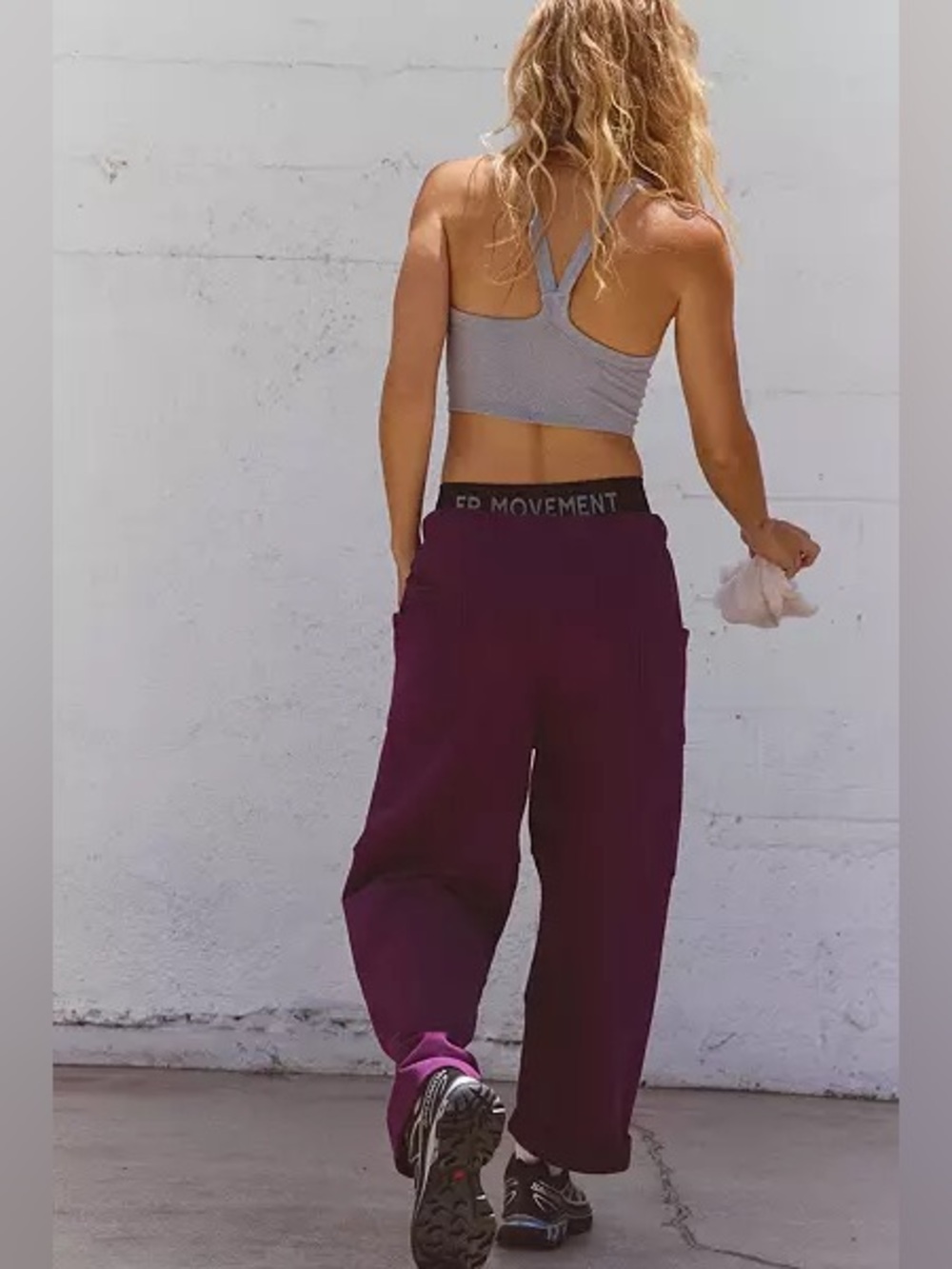 FP Movement Top Score Barrel Sweatpants NWT Mulberry Fuchsia - Picture 4 of 9